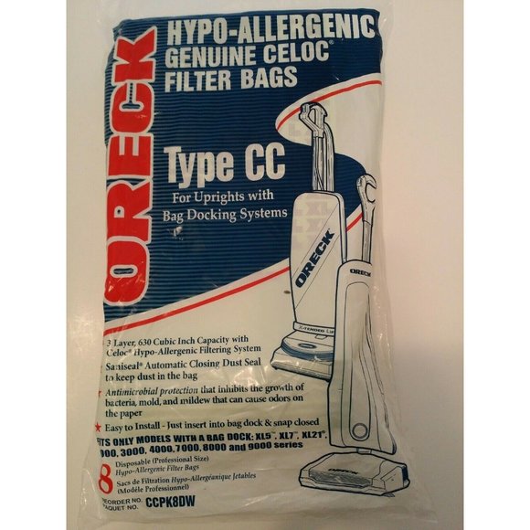 Oreck Commercial Other Oreck Paper Bag Oreck Type Cc Uprights