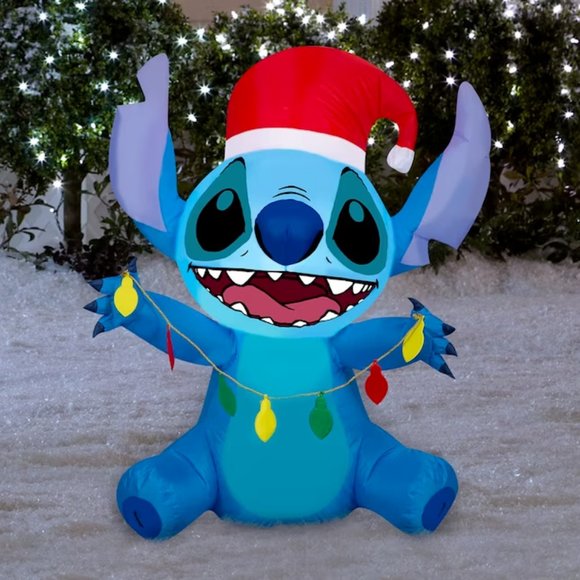 Disney Holiday 32 Ft Stitch Led Airblown Inflatable Christmas Light