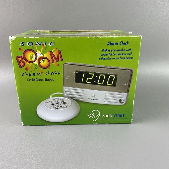 Sonic Alert Other Sonic Boom Alarm Clock With Bed Shaker Loud Alarm Sb20ss With Box Works