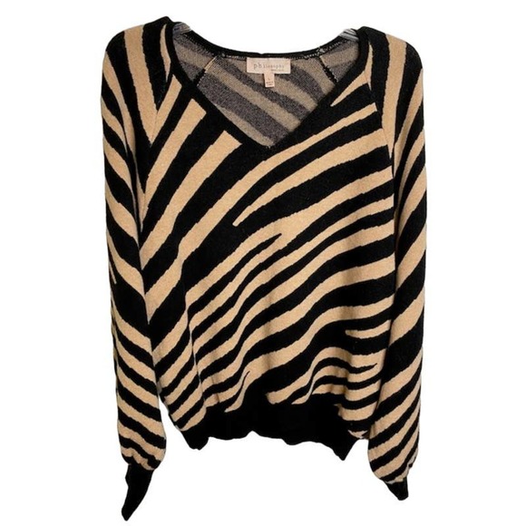 Philosophy Sweaters Philosophy Womens Zebra Print Sweater Sz Large
