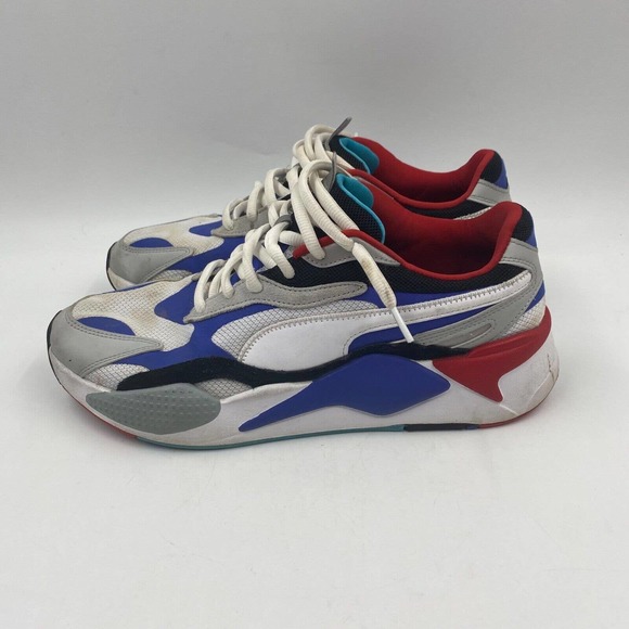 Puma Shoes Puma Rsx Running System Sneakers Size 2 Red White Blue Teal Grey 3715705 Poshmark