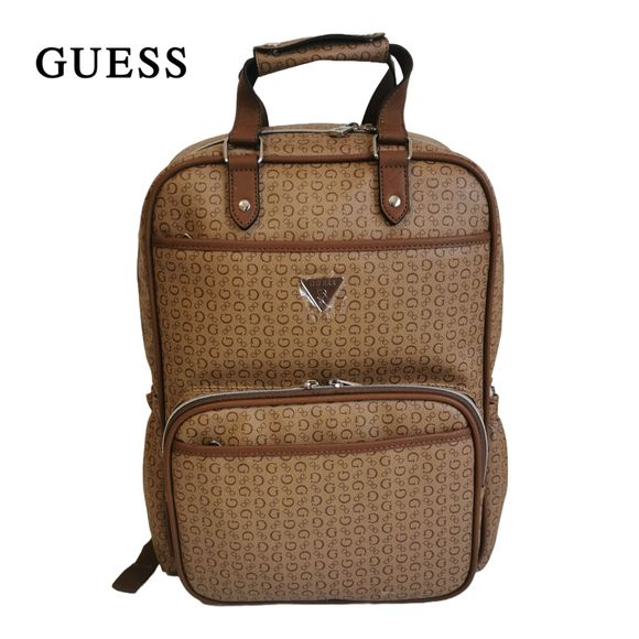Guess Bags Guess Diaper Backpack Travel Bag Color Mocha Size Large