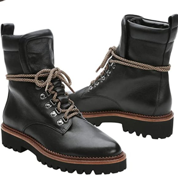 Sanctuary Shoes Sanctuary Leather Combat Moto Boots 75 Poshmark