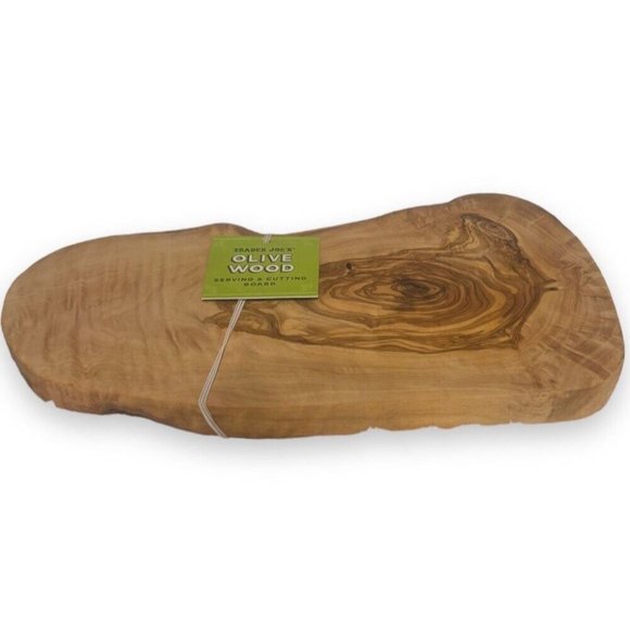 Trader Joe's Dining Trader Joes Olive Wood Cutting Serving Board