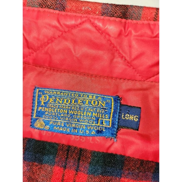 Pendleton Shirts Vtg 8s Pendleton Red Plaid Macduff Tartan Wool