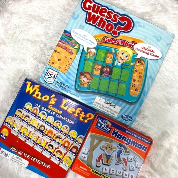 Toys Guess Who Game Whos Left Game Hangman Game Set Poshmark