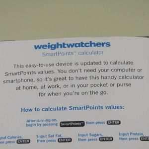 Weight Watchers | Accessories | Weight Watchers Smartpoints Calculator