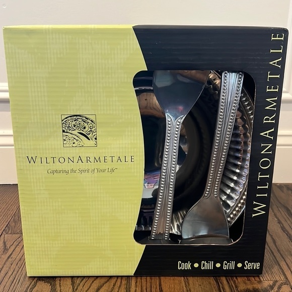 Wilton Armetale Dining Wilton Armetale Flutes And Pearls 3pc Salad