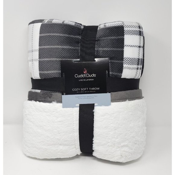 Cuddl Duds Bedding Cuddl Duds Soft Plush Faux Fur Throw Blanket 6x