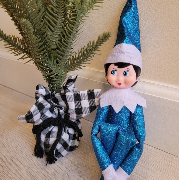 Saks Fifth Avenue Holiday Sapphire Blue Elf On A Shelf Blue Elf