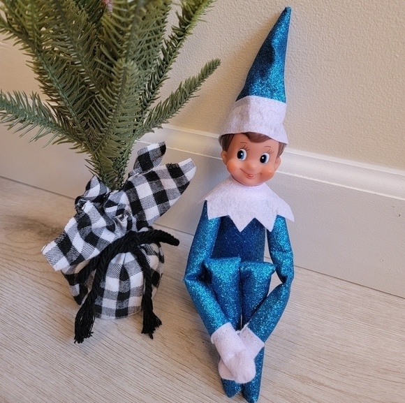 Hobby Lobby Holiday Blue Elf Sparkly Blue Elf Blue Hanukkah Elf