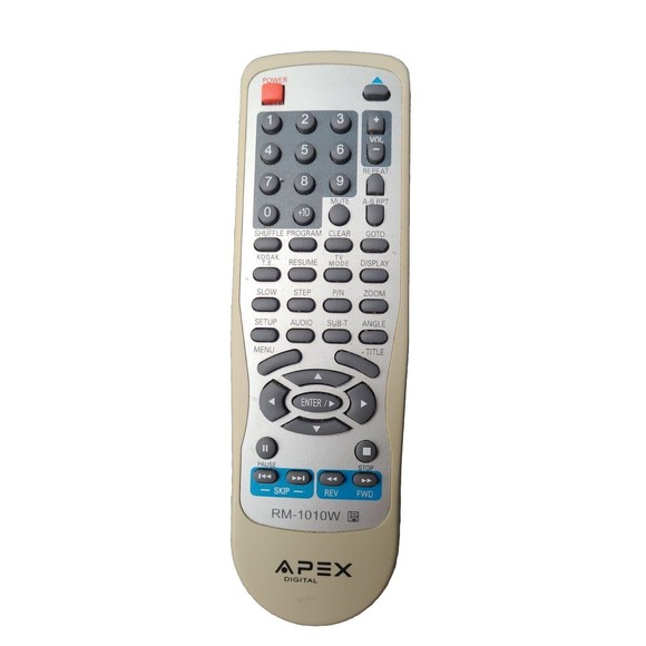 Apex Other Apex Rm10w Remote Control For Dvd Player Tested And