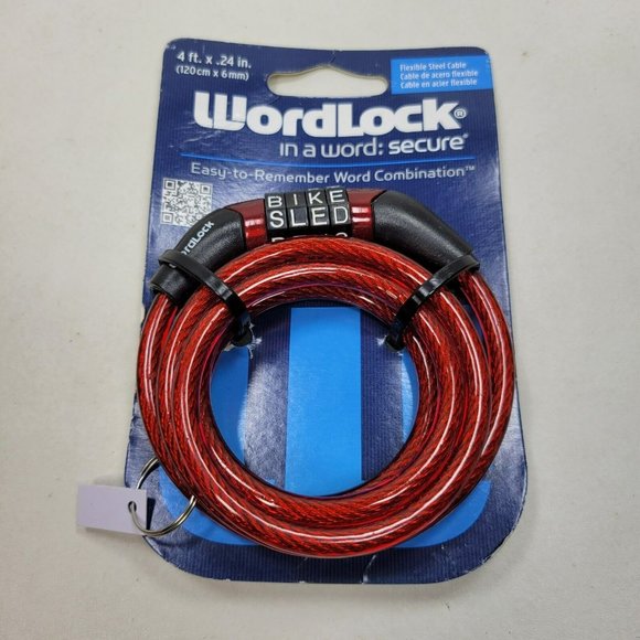 Wordlock Other Wordlock Combination Preset Word Combo Red 4 Cable