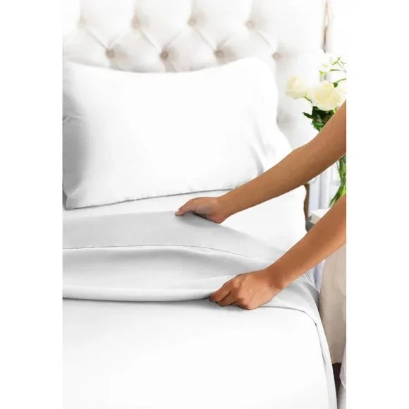 outlets discounted Queen Size 4 Piece Sheet Set Comfy Breathable
