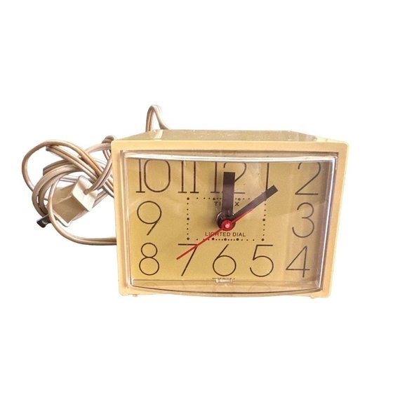 Timex Accents Vintage Timex Mid Century Modern Clock Large Numbers Electric Poshmark