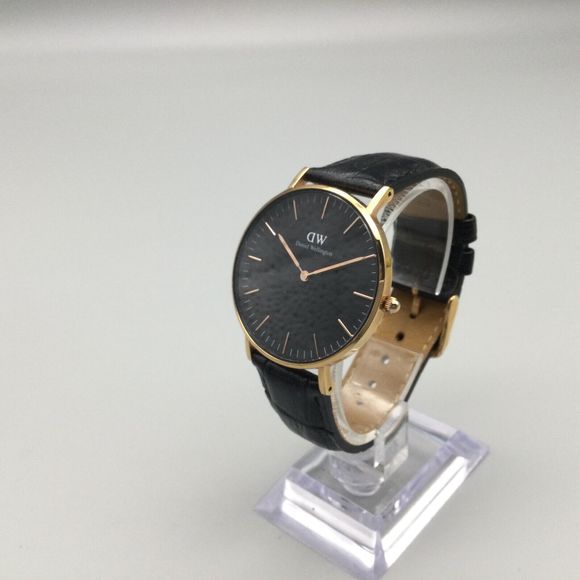 Daniel Wellington Accessories Daniel Wellington Sheffield Watch Men Rose Gold Tone Black