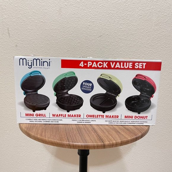 Mymini Other My Mini 4pack Value Set Waffle Maker Omelette Maker