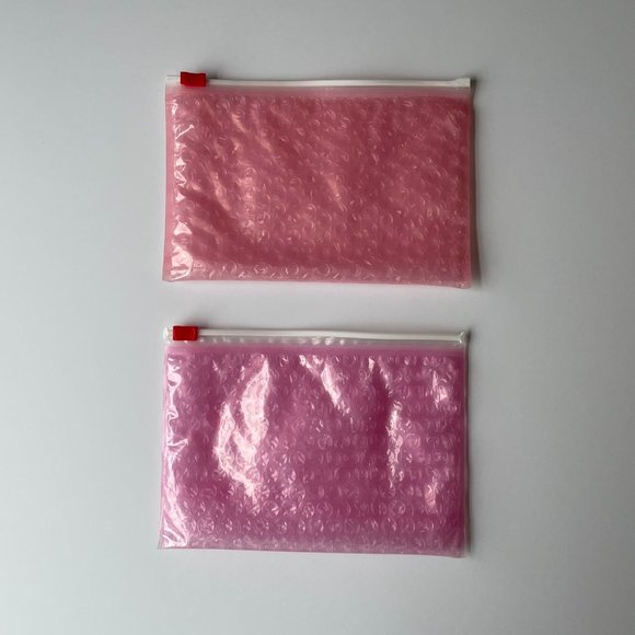 Glossier Bags Small Glossier Bubble Wrap Pouch Set Poshmark