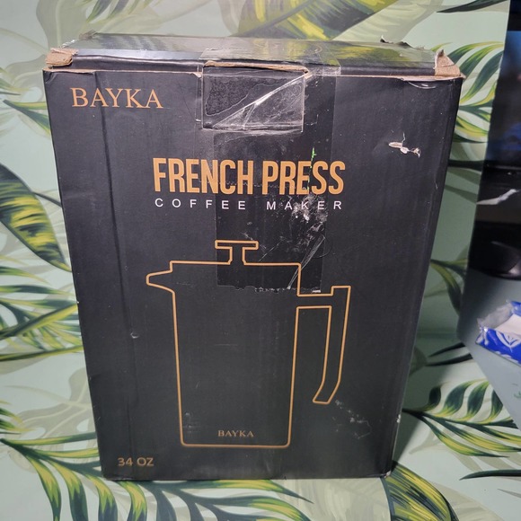 bayka Kitchen Bayka French Press Coffee Tea Maker Stainless Steel