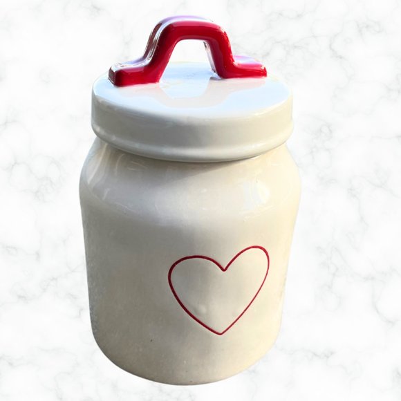 Rae Dunn Kitchen Rae Dunn Red Heart Canister Nwt Poshmark