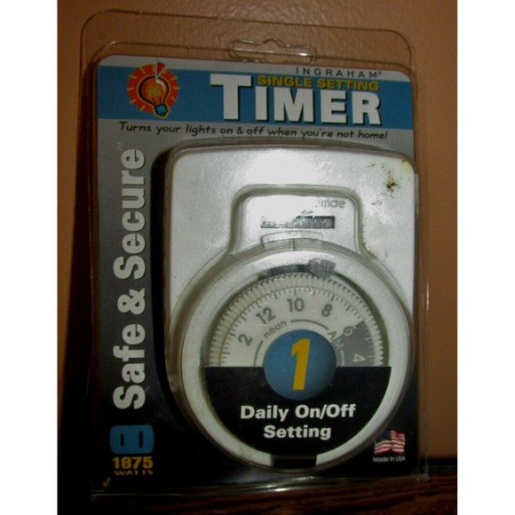Ingraham Other Ingraham Single Setting Timer Wall Outlet Timer Safe