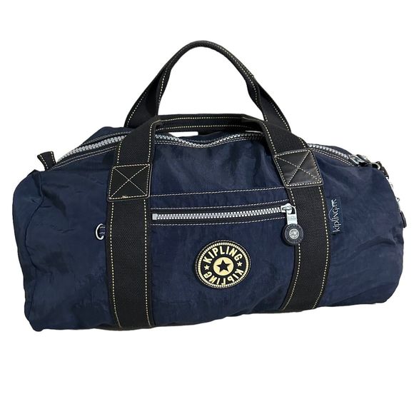 Kipling Bags Kipling Large Navy Blue Duffle Bag Travel Carry On