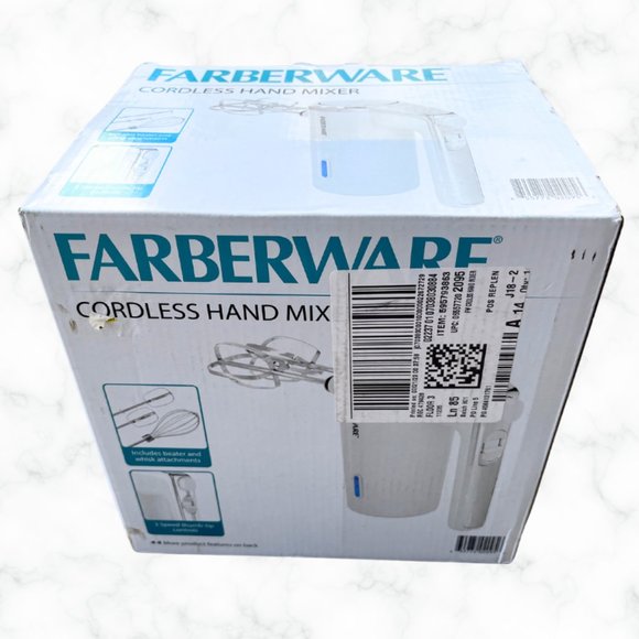 Farberware Kitchen Farberware Cordless Rechargeable 3 Speed Hand Mixer White Poshmark
