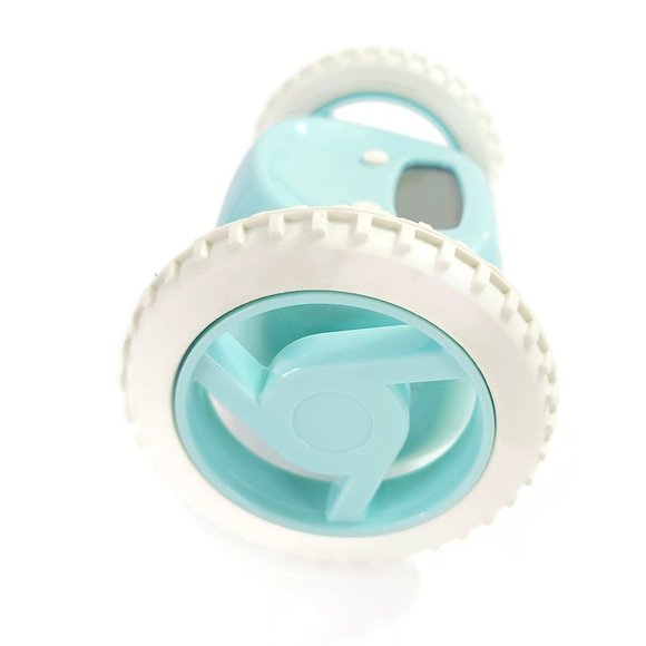 Clocky Other Clocky Rolling Alarm Clock On Wheels Teal Aqua Blue With Box Instructions Works