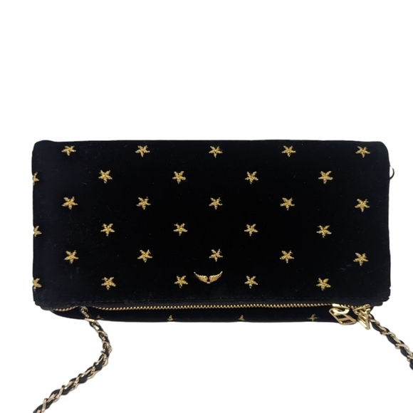 Zadig & Voltaire Bags Nwt Zadig Voltaire Rock Stars Velvet Black