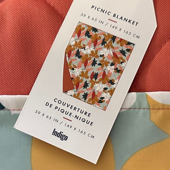 Indigo Other Picnic Blanket With Carrying Case Poshmark