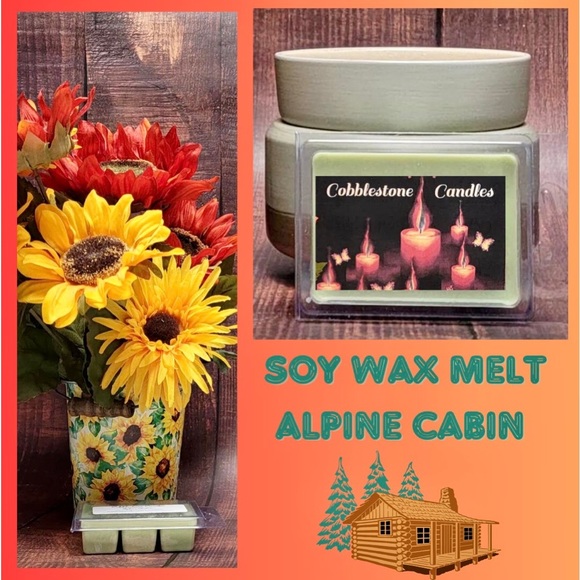 Cobblestone Candles Accents Alpine Cabin Soy Wax Melt Home Scent By Cobblestone Candles