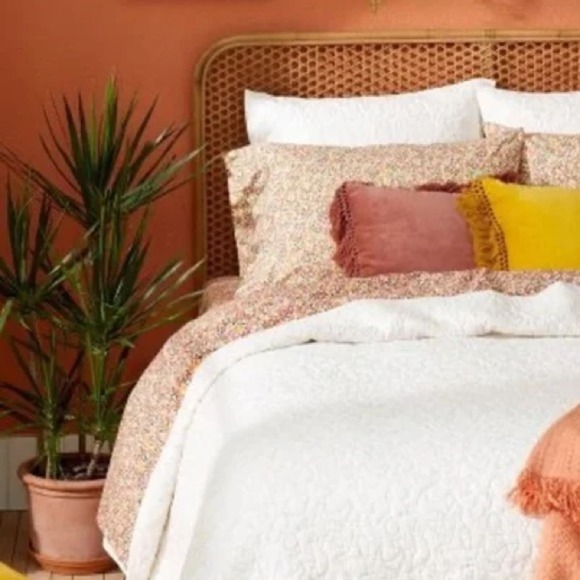 Opalhouse Bedding Opalhouse Jungalow Sheet Full Cotton Percale Boho Floral Fitted Sheet