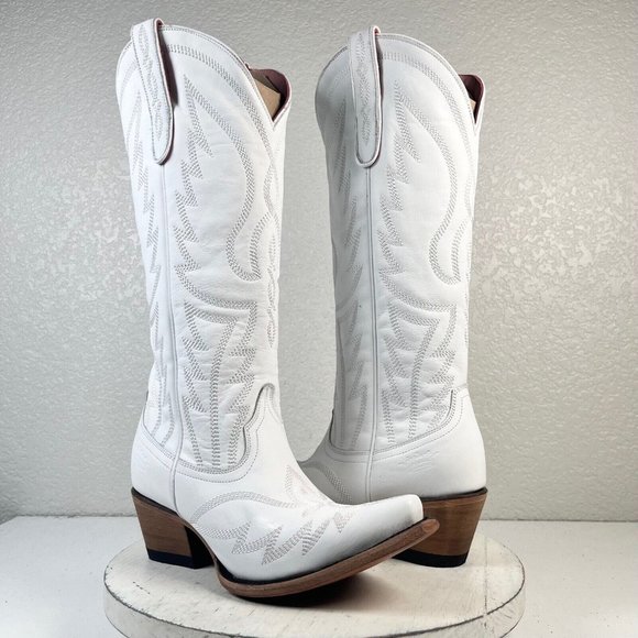 Lane Boots Shoes New Junk Gypsy Lane Nighthawk White Cowboy Boots 8