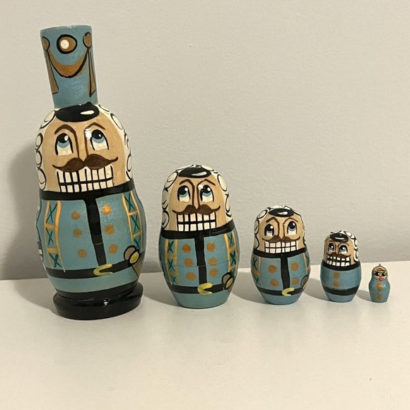 Yankee Candle Design Vintage Yankee Candle Set Of 5 Nutcracker Russian Nesting Dolls Made In