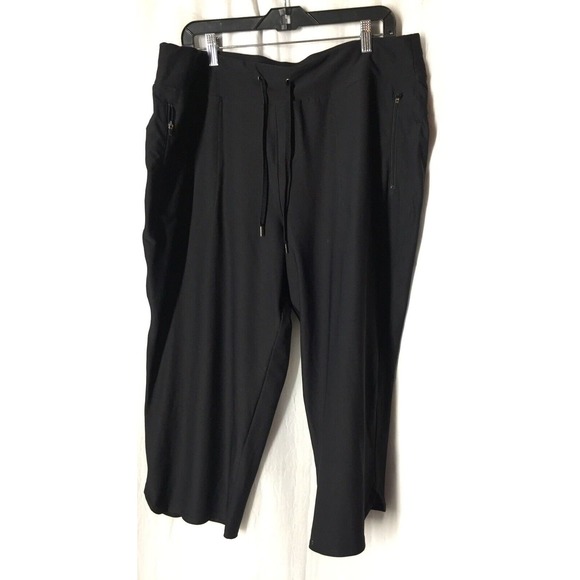 tek gear Pants & Jumpsuits Tek Gear Xl Woman Black Drawstring