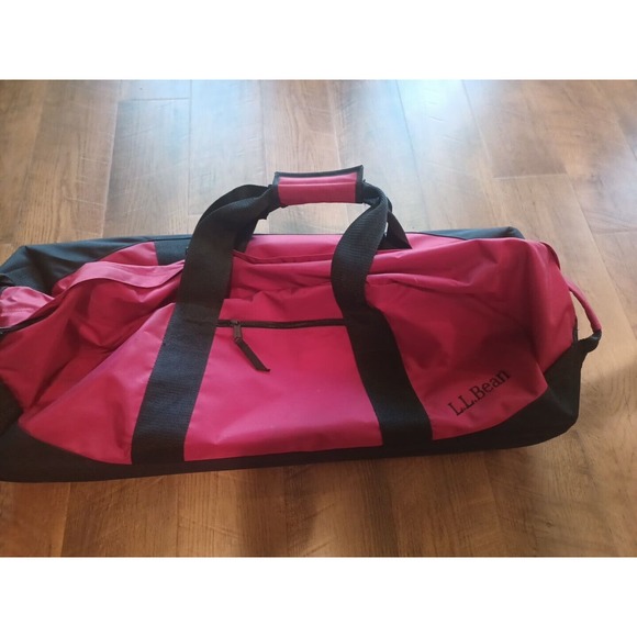 L.L. Bean Bags Ll Bean Large Red Rolling Adventure Duffel Bag No