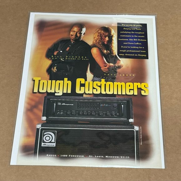Ampeg Art Ampeg Amps Bill Dickens Dave Larue 996 Print