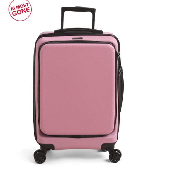 Calpak Accessories Calpak Flamingo 2in Malden Hardside Carryon Spinner With Front Pocket