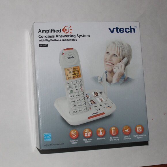 Portable Audio & Video Vtech Sn5127 Amplified Cordless Answering System With Big Buttons And