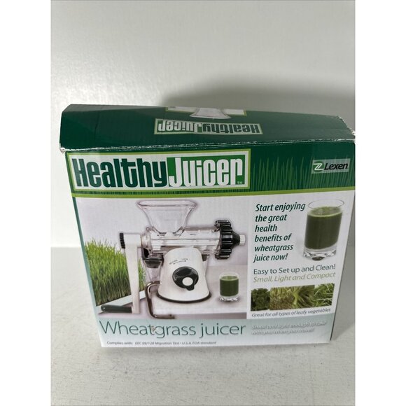 Lexen Kitchen Lexen Healthy Juicer Wheatgrass Live Enzyme Cold Press Juicer With Box Manual