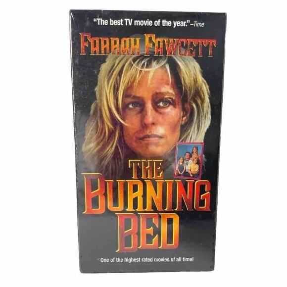 Media The Burning Bed 1985 Farrah Fawcett Vhs Tape Poshmark