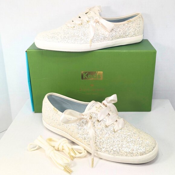 Keds Shoes Kate Spade X Keds 85 Nib Glitter Sparkle Lace Up Low Top
