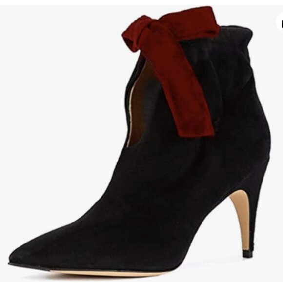 XYD Shoes Xyd Classical Pointed Toe Ankle Booties Dress Low Kitten