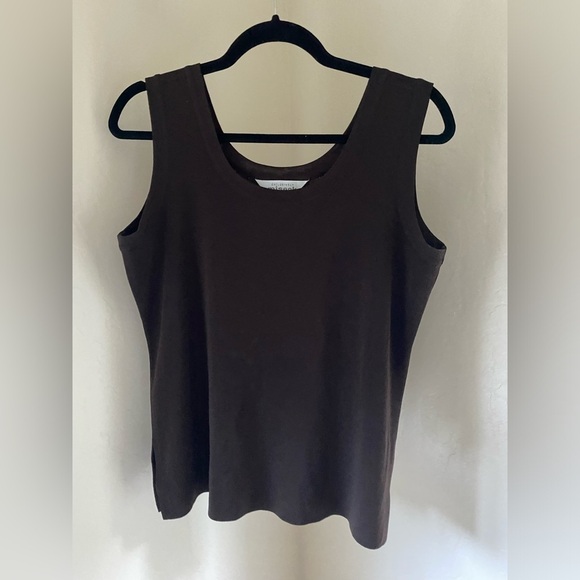 Misook Tops Misook Sleeveless Tank Top Sz S Brown Poshmark