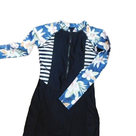 unbranded Swim One Piece Size M Medium Farmer John Long Sleeve