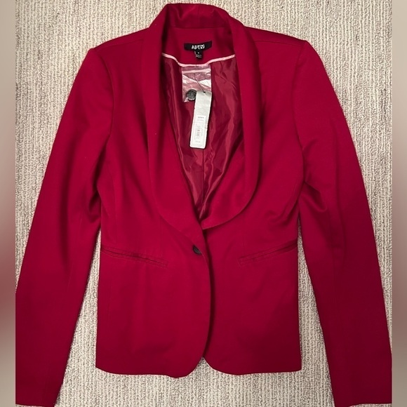 Apt. 9 Jackets & Coats Nwt Redmaroon Apt 9 Blazer Small Poshmark