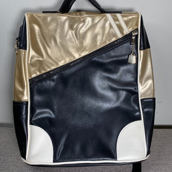 Tote & Carry Bags Tote Carry Backpack Travel Casual Gold Black