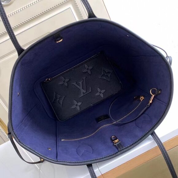 Louis Vuitton Bags Louis Vuitton Neverfull Tourterelle Black Totes
