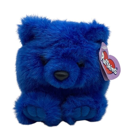 Swibco Toys Vintage Puffkins Skylar Blue Bear Plush Toy 994 Swibco