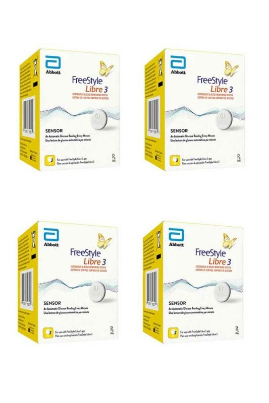 FreeStyle Libre 3 Sensor 4 PACK - Diabetic Outlet